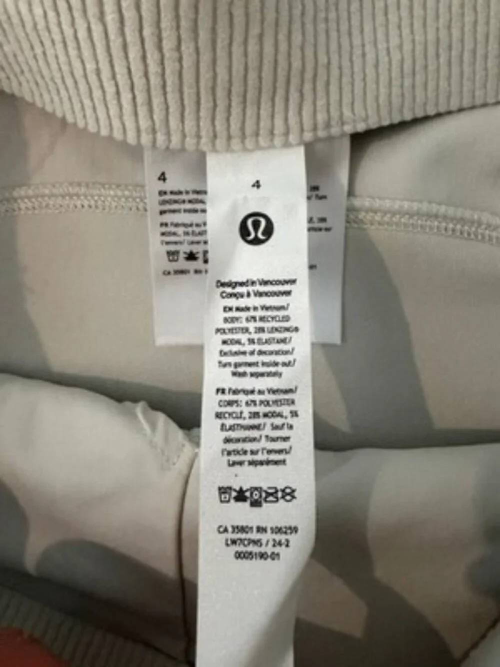 LULULEMON LW7CPNS Ribbed Softstreme High-Rise Short 2